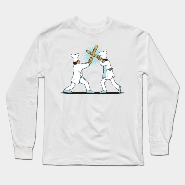 The Baker Strikes Back Long Sleeve T-Shirt by WanderingBert